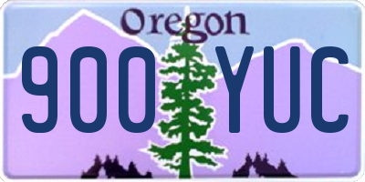 OR license plate 900YUC