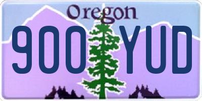 OR license plate 900YUD