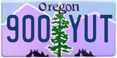 OR license plate 900YUT