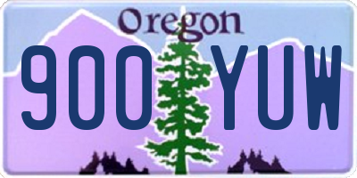 OR license plate 900YUW
