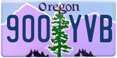 OR license plate 900YVB