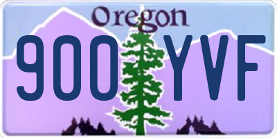 OR license plate 900YVF