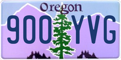 OR license plate 900YVG
