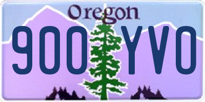 OR license plate 900YVO