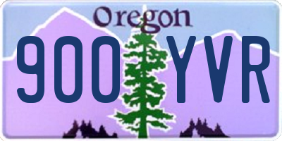 OR license plate 900YVR