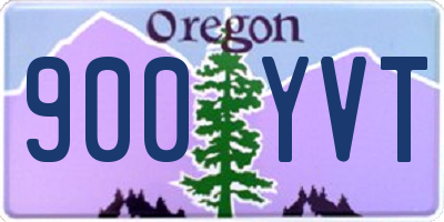 OR license plate 900YVT
