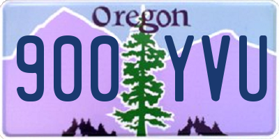 OR license plate 900YVU