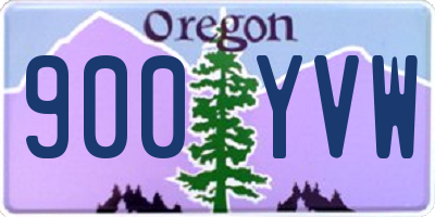 OR license plate 900YVW