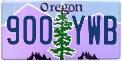 OR license plate 900YWB