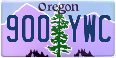 OR license plate 900YWC