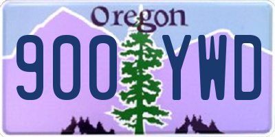 OR license plate 900YWD
