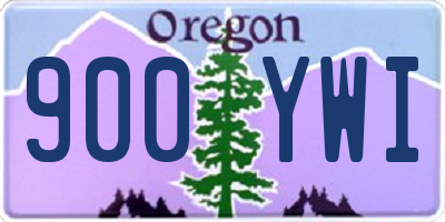 OR license plate 900YWI