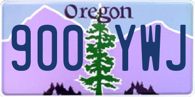 OR license plate 900YWJ