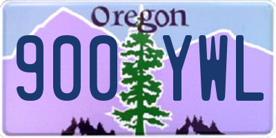 OR license plate 900YWL