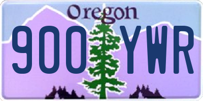 OR license plate 900YWR