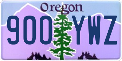 OR license plate 900YWZ