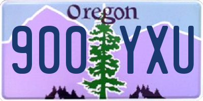 OR license plate 900YXU