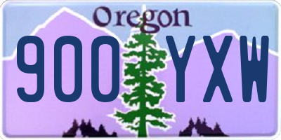OR license plate 900YXW