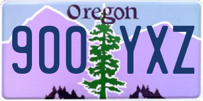 OR license plate 900YXZ