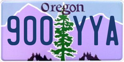 OR license plate 900YYA