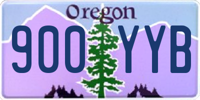 OR license plate 900YYB
