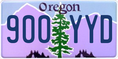 OR license plate 900YYD