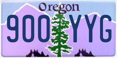 OR license plate 900YYG