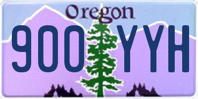 OR license plate 900YYH