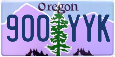 OR license plate 900YYK