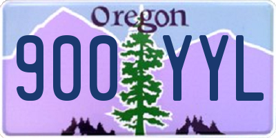 OR license plate 900YYL
