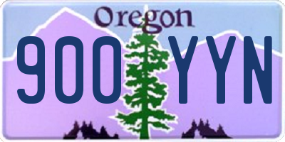 OR license plate 900YYN