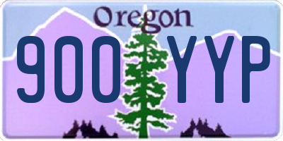 OR license plate 900YYP