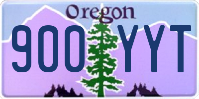 OR license plate 900YYT