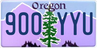 OR license plate 900YYU