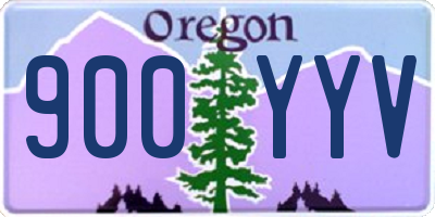OR license plate 900YYV