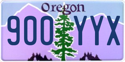 OR license plate 900YYX