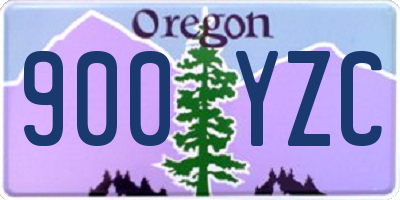 OR license plate 900YZC