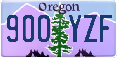 OR license plate 900YZF