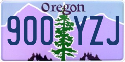 OR license plate 900YZJ