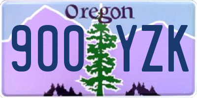 OR license plate 900YZK