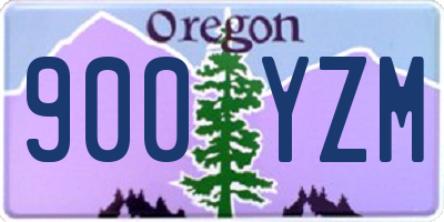 OR license plate 900YZM