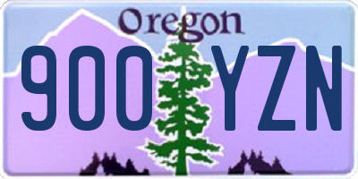 OR license plate 900YZN