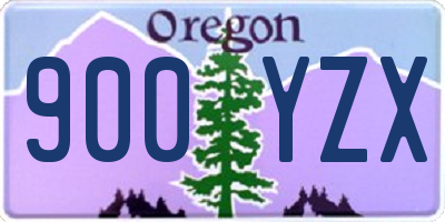 OR license plate 900YZX