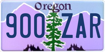 OR license plate 900ZAR