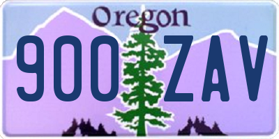 OR license plate 900ZAV