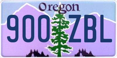 OR license plate 900ZBL