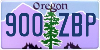 OR license plate 900ZBP