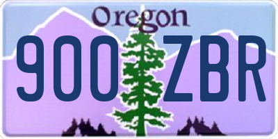 OR license plate 900ZBR