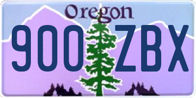 OR license plate 900ZBX