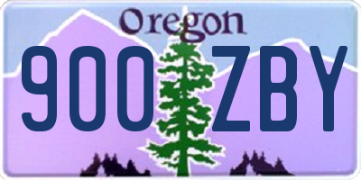 OR license plate 900ZBY